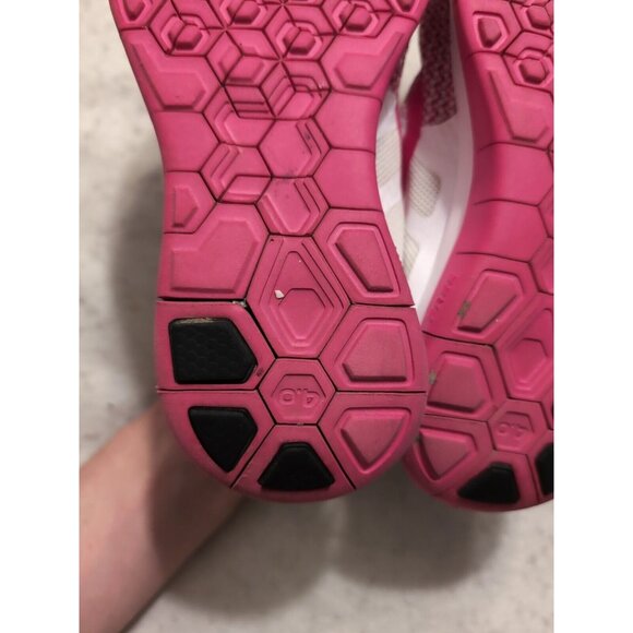 Nike Free 4.0 V4 Women's sz 6 Running Cross Trainer White/Vivid Pink 642200-100 - Picture 10 of 11